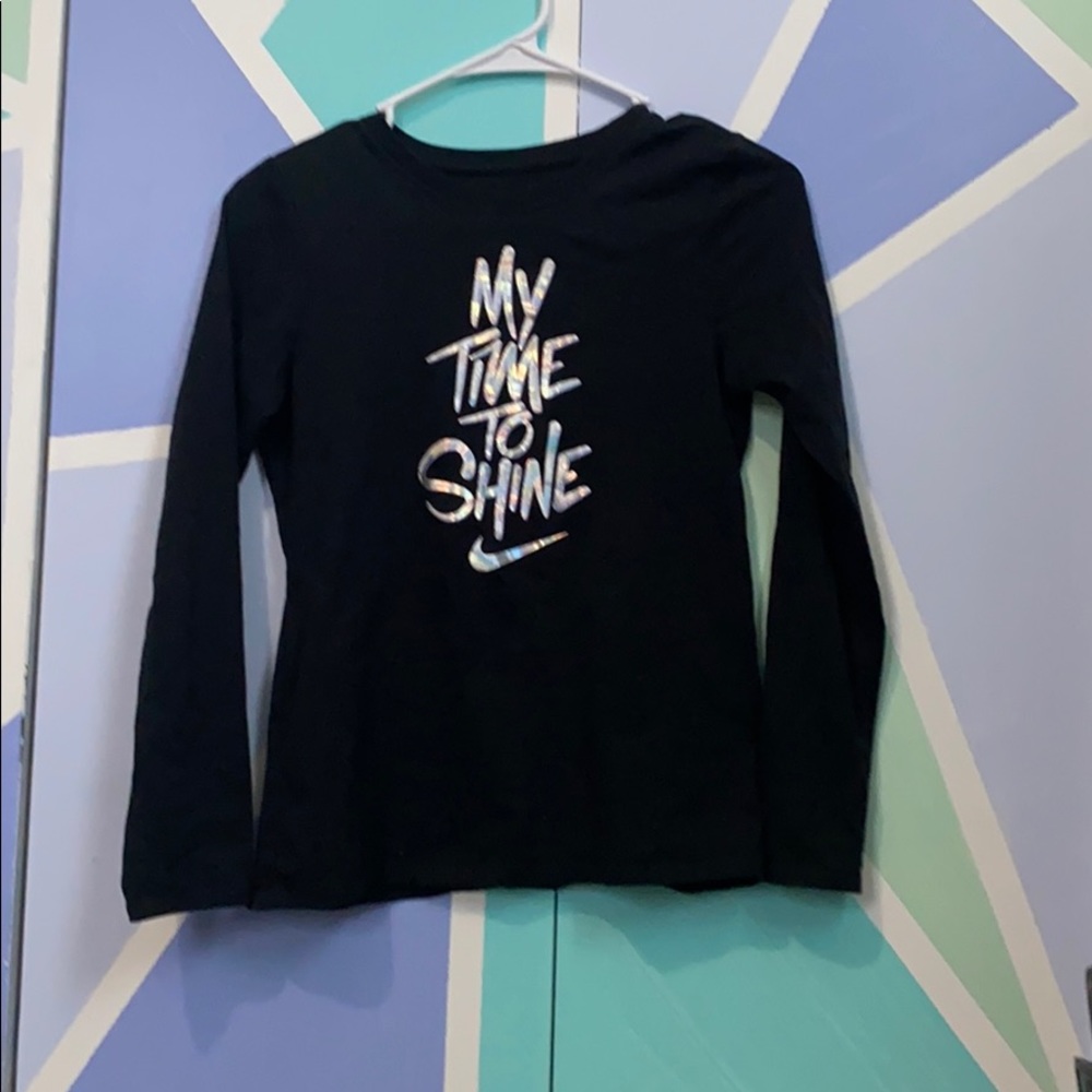 Black nike long sleeve.
